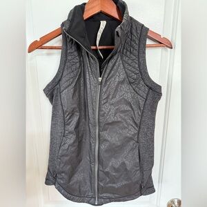Lululemon Rebel Runner Vest - Black Petal Camo/Stripe/ Heather Black